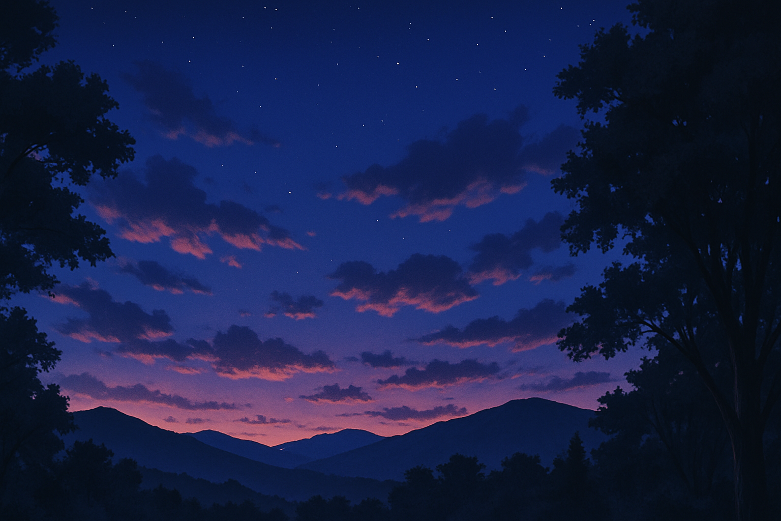 Blue hour banner